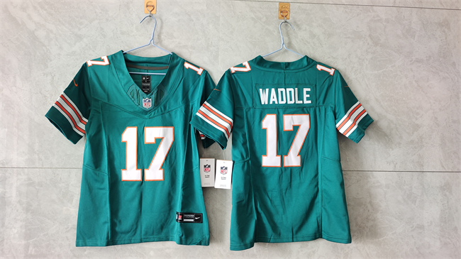 Youth Aqua Miami Dolphins #17 Jaylen Waddle 2024 F.U.S.E Alternate Vapor Limited Stitched Football Jersey